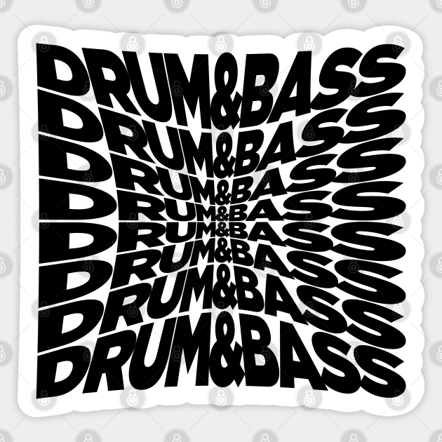 Drum And Bass Trippy Sticker by Drum And Bass Merch